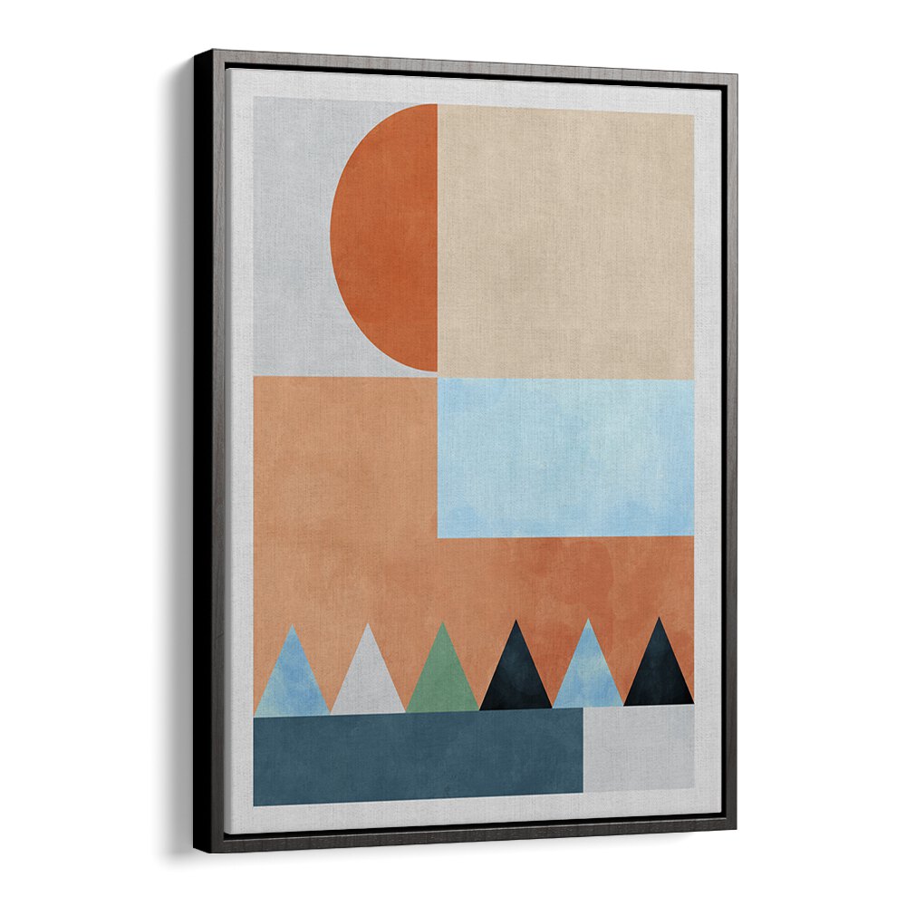 Transform your space with SPACES BLEU DREIECK, ABSTRACT PAINTINGS by Ana Rut Bre, a stunning modern art piece.