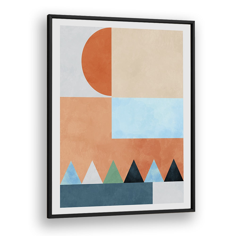 Transform your decor with SPACES BLEU DREIECK, ABSTRACT PAINTINGS by Ana Rut Bre, showcasing captivating colors and shapes.