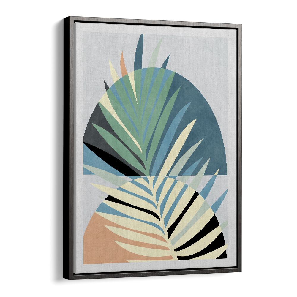 SPACES BLEU KOPIE, ABSTRACT PAINTINGS by Ana Rut Bre features vibrant colors and shapes, perfect for modern decor.
