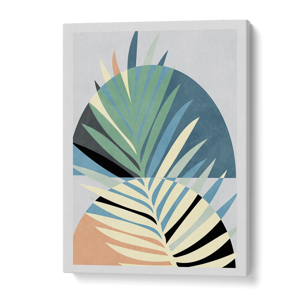 Captivating SPACES BLEU KOPIE, ABSTRACT PAINTINGS featuring vibrant colors and abstract shapes by Ana Rut Bre.