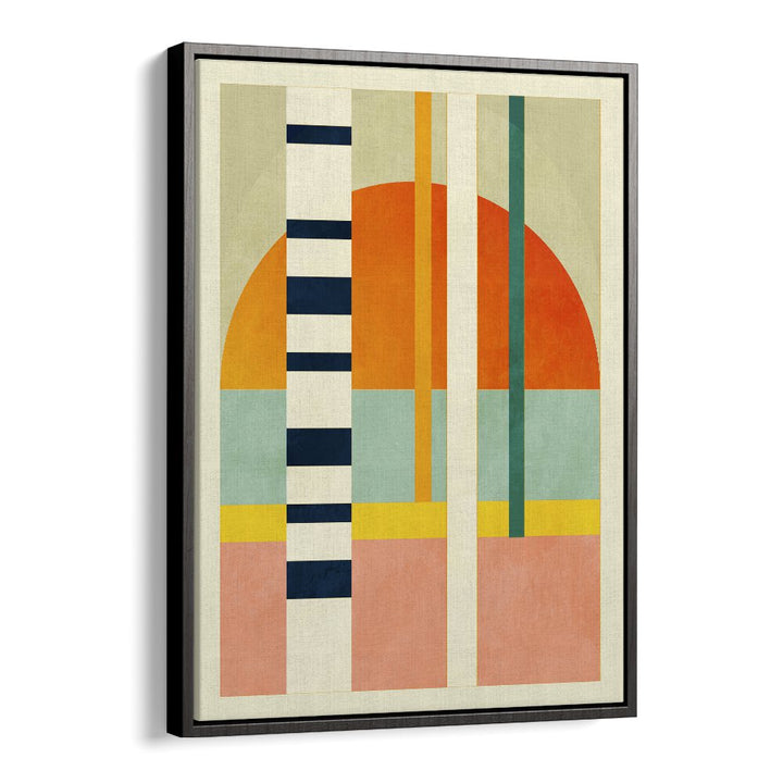 Elevate your decor with SPACES II, ABSTRACT PAINTINGS by Ana Rut Bre, featuring vibrant colors and geometric shapes.