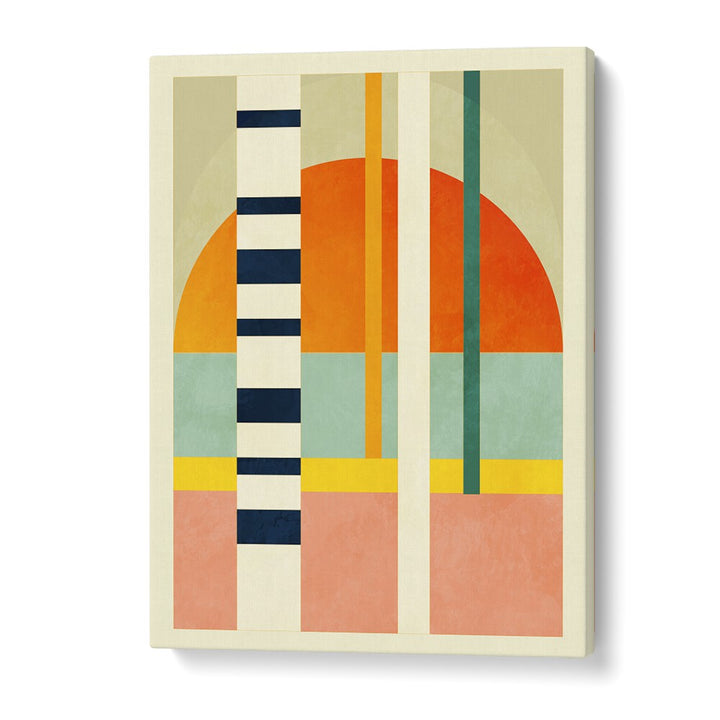 Colorful geometric composition of SPACES II, ABSTRACT PAINTINGS by Ana Rut Bre, perfect for transforming your space.