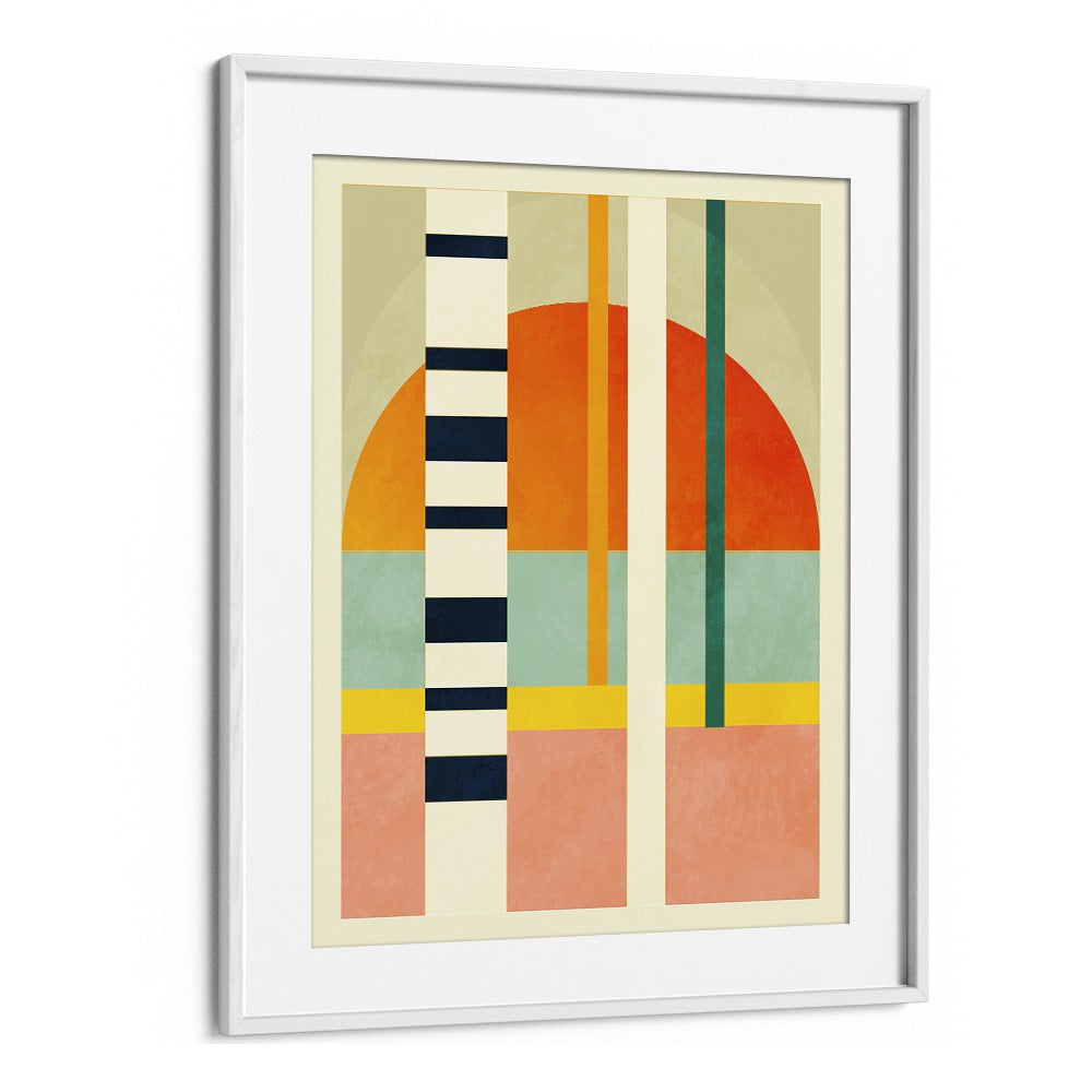 Transform your space with SPACES II, ABSTRACT PAINTINGS by Ana Rut Bre, featuring vibrant colors and geometric design.
