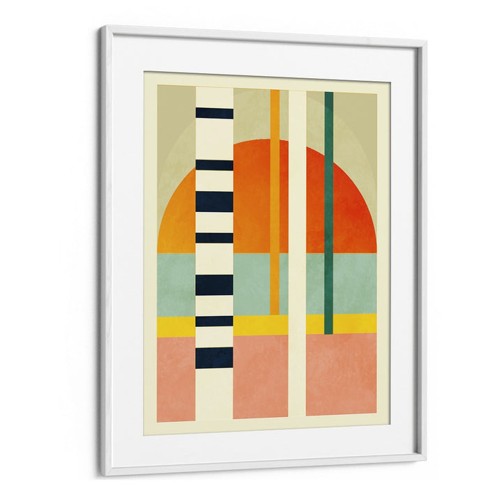 Transform your space with SPACES II, ABSTRACT PAINTINGS by Ana Rut Bre, featuring vibrant colors and geometric design.