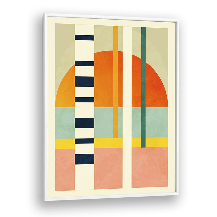 SPACES II, ABSTRACT PAINTINGS by Ana Rut Bre showcases vibrant colors and geometric shapes, perfect for transforming your space.