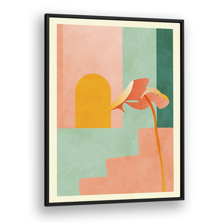 Colorful SPACES III TREPPE, ABSTRACT PAINTINGS by Ana Rut Bre, perfect for inspiring any modern space.