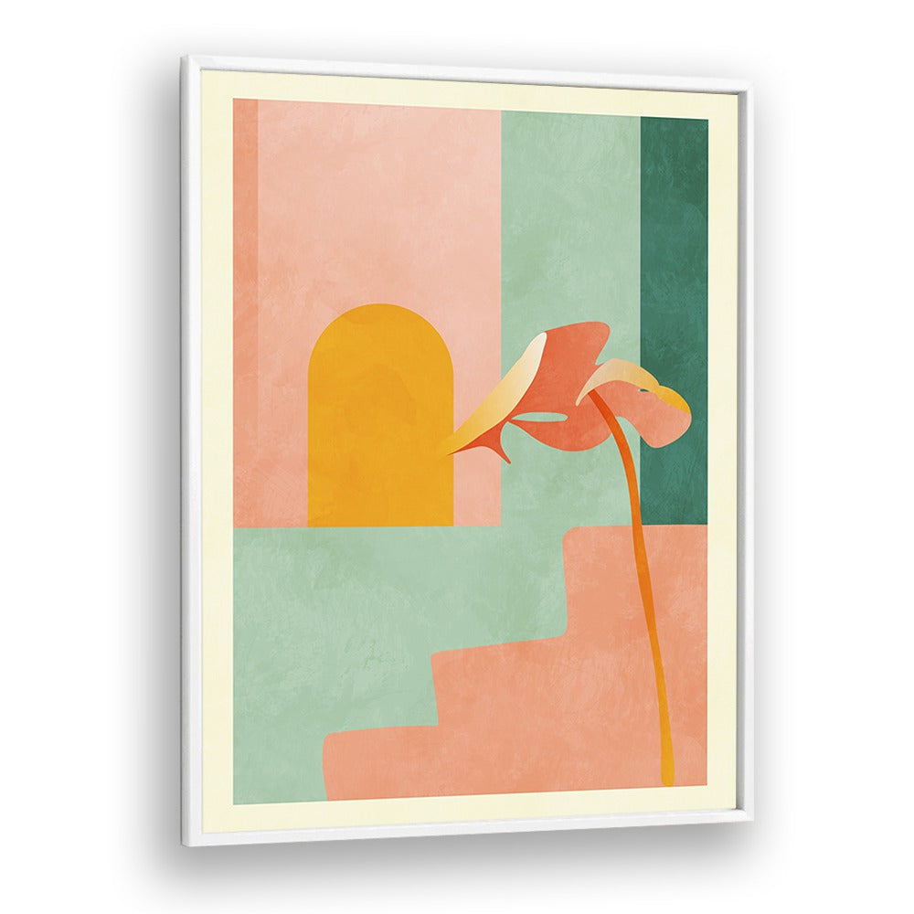 Stunning SPACES III TREPPE, ABSTRACT PAINTINGS by Ana Rut Bre, adding creativity to any space with vibrant colors.