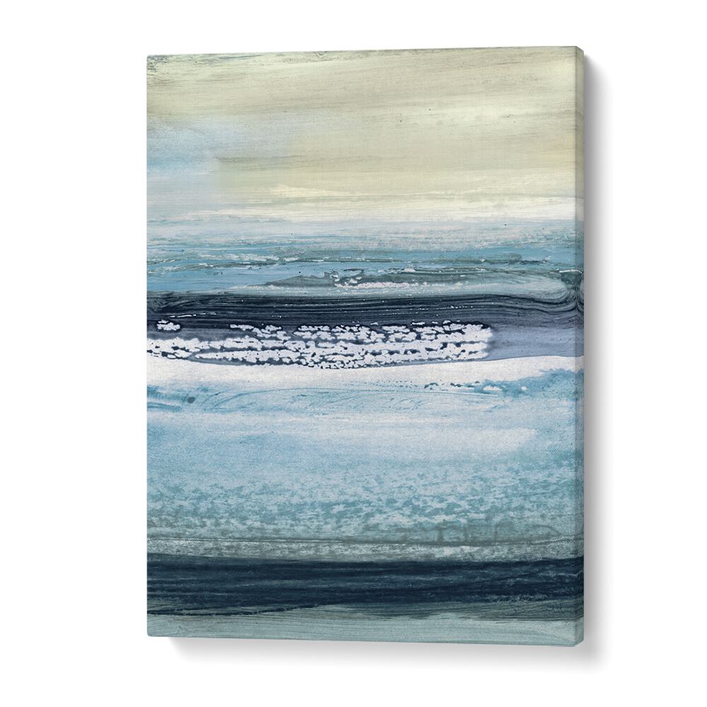 SPLASHED, ABSTRACT PAINTINGS by Dan Hobday showcases soothing blues and textures, perfect for modern art lovers.
