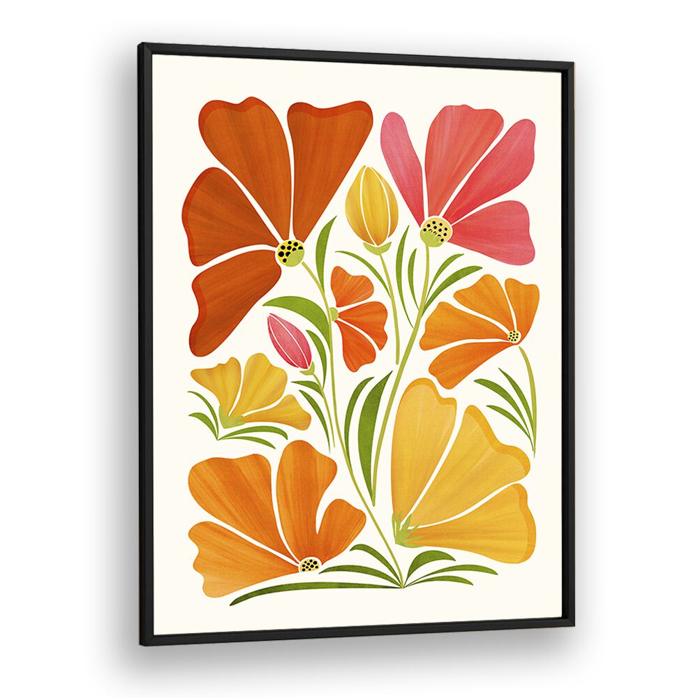 Vibrant SPRING WILDFLOWERS in a striking floral composition by Kristian Gallagher, perfect for floral flower paintings.