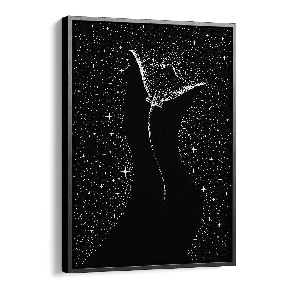 Explore the STAR COLLECTOR, SURREAL ART PRINTS by Aliriza Çakir, showcasing a captivating black-themed design.