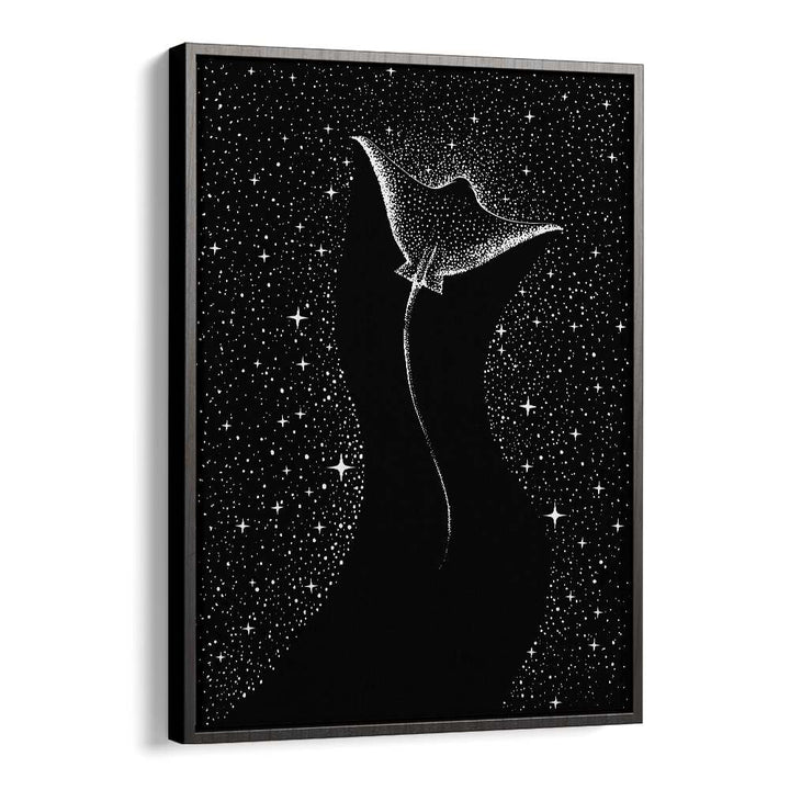 Explore the STAR COLLECTOR, SURREAL ART PRINTS by Aliriza Çakir, showcasing a captivating black-themed design.