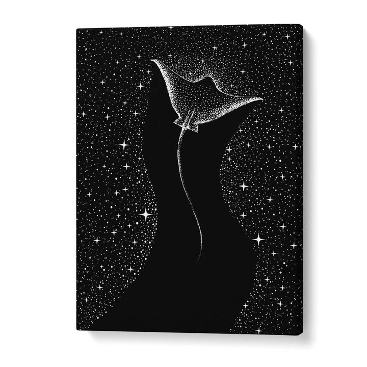 Stunning STAR COLLECTOR, SURREAL ART PRINTS by Aliriza Çakir, showcasing a captivating black version design.