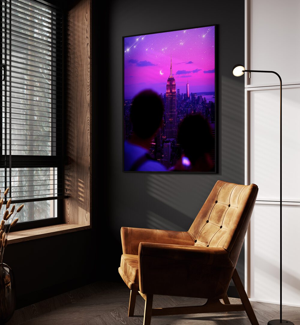 STARDUST CASCADE, SURREAL ART PRINTS illuminate any space with enchanting surrealism by Ritvik Takkar.