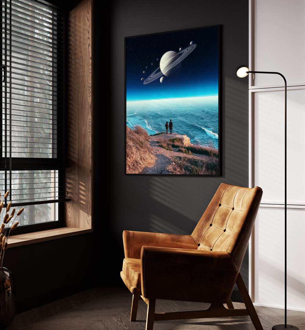 Explore "Staring Into Abyss," surreal art prints by Ritvik Takkar, blending imagination and depth in stunning detail.