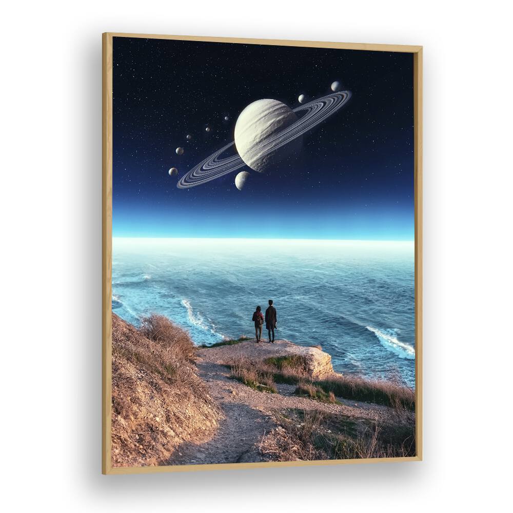 Explore the cosmos with "Staring Into Abyss, Surreal Art Prints" by Ritvik Takkar, a captivating surreal masterpiece.