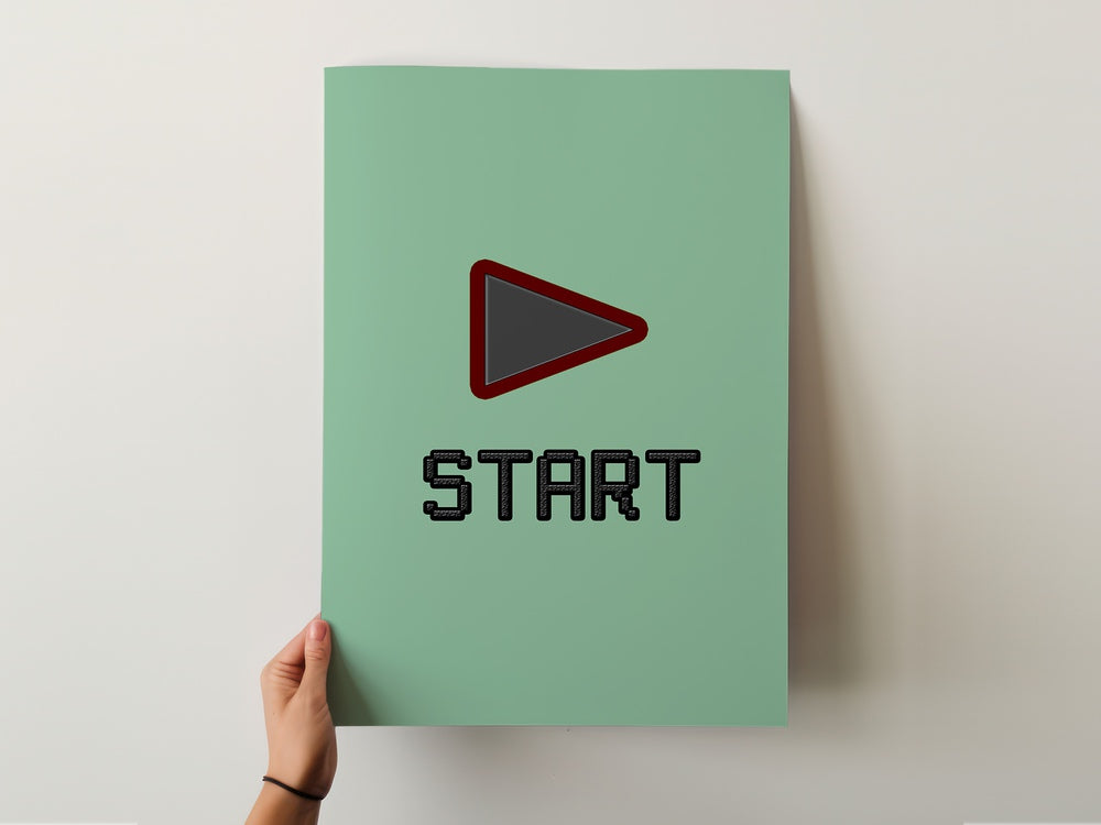 Kids painting - START GAMING, GAMING ART by Asianmonk