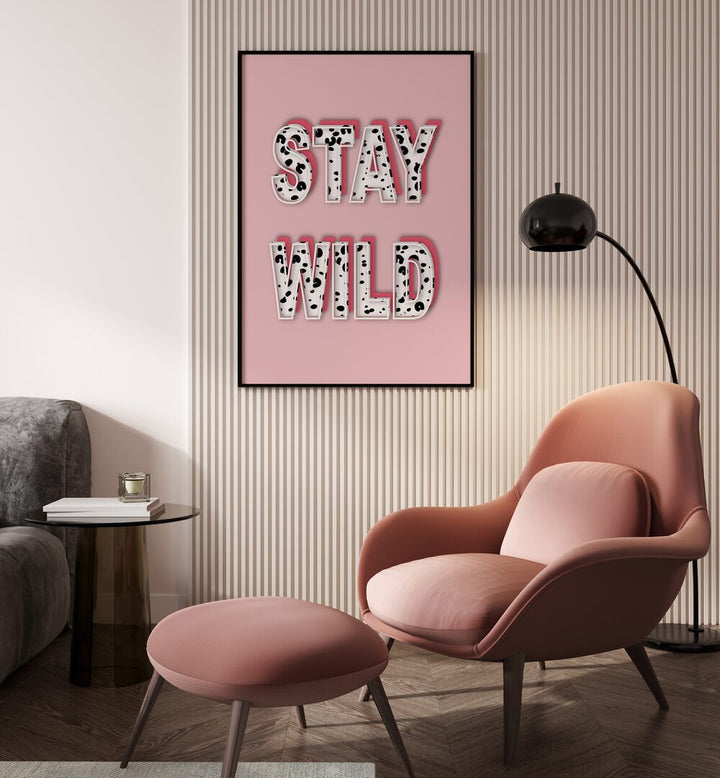 Brightly colored STAY WILD, FASHION POSTERS by Martina, perfect for transforming your space with trendy artistry.