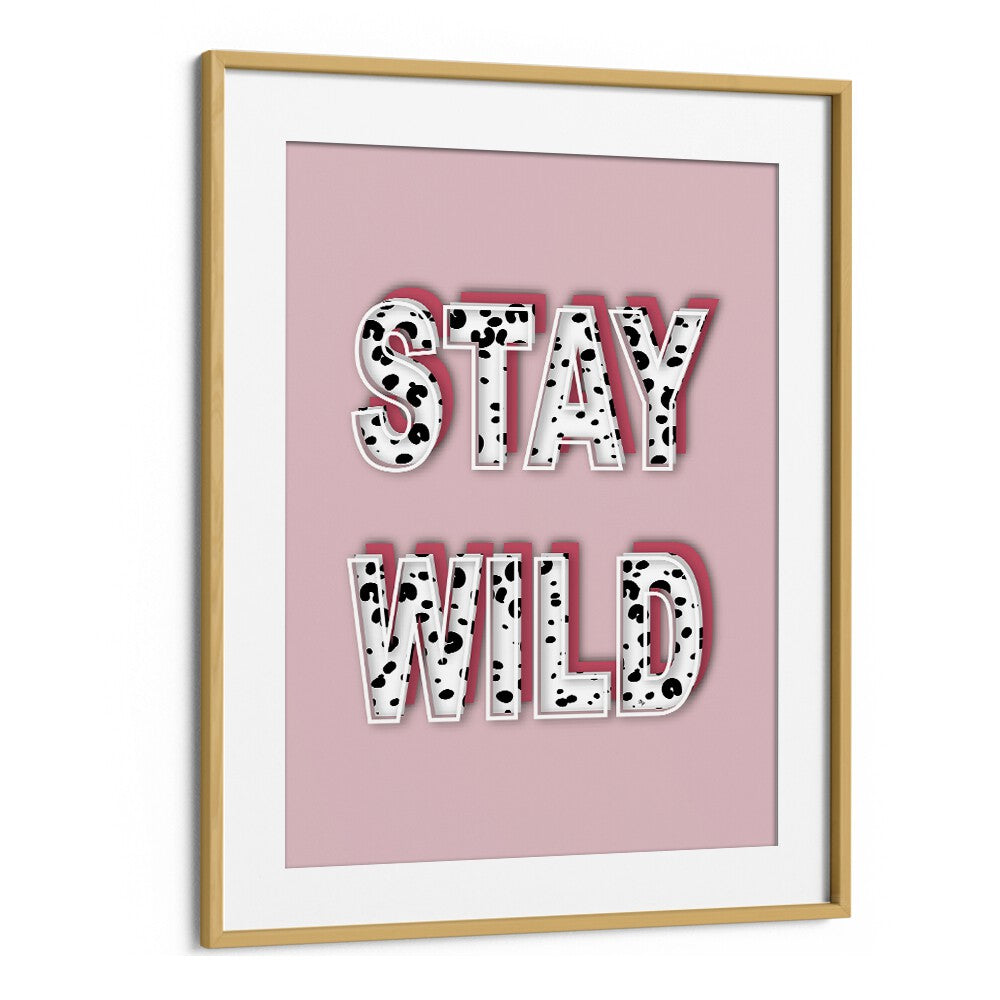Stylish STAY WILD, FASHION POSTERS framed artwork by Martina adds a chic touch to any space. Perfect for fashion lovers!