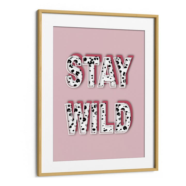 Stylish STAY WILD, FASHION POSTERS framed artwork by Martina adds a chic touch to any space. Perfect for fashion lovers!