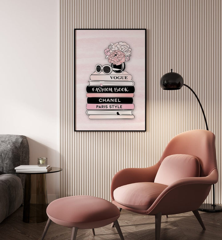 Stylish decor featuring STYLE BOOKS, FASHION POSTERS by Martina, celebrating elegance and creativity in fashion art.