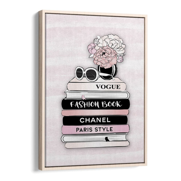 Stylish oak-framed artwork featuring STYLE BOOKS, FASHION POSTERS by Martina, celebrating elegance in fashion art.