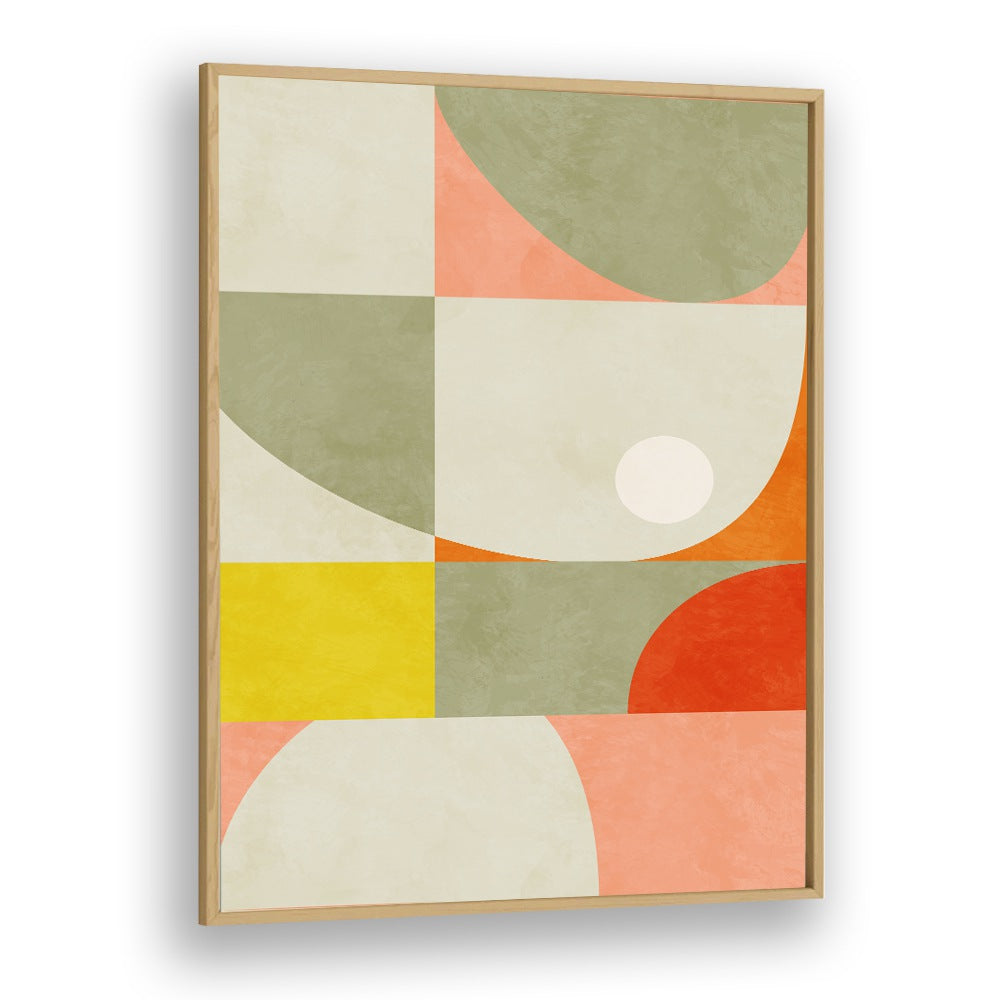 Vibrant "Summer Circle" abstract painting by Ana Rut Bre, perfect for elevating your decor with elegance and style.