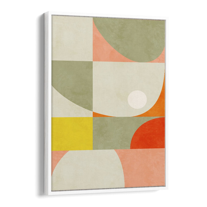 "SUMMER CIRCLE, ABSTRACT PAINTINGS by Ana Rut Bre features vibrant colors and shapes, perfect for elevating your decor."