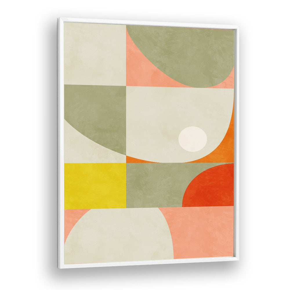 "SUMMER CIRCLE, ABSTRACT PAINTINGS by Ana Rut Bre features vibrant shapes and colors, perfect for elevating your decor."