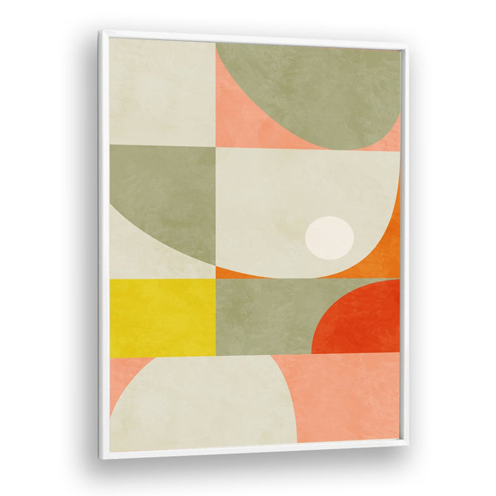 "SUMMER CIRCLE, ABSTRACT PAINTINGS by Ana Rut Bre features vibrant shapes and colors, perfect for elevating your decor."