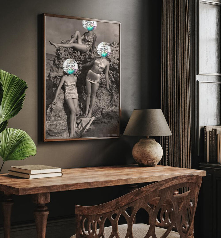 Elevate your decor with SUMMER DISCO VIBE, ALTERED ART PRINTS by The Art Concept, blending vibrant energy and modern style.