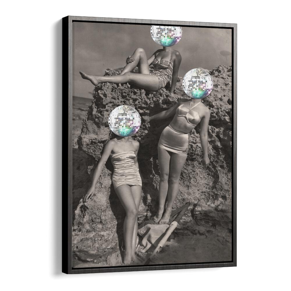 Elevate your space with the SUMMER DISCO VIBE, ALTERED ART PRINTS by The Art Concept, featuring vibrant retro aesthetics.