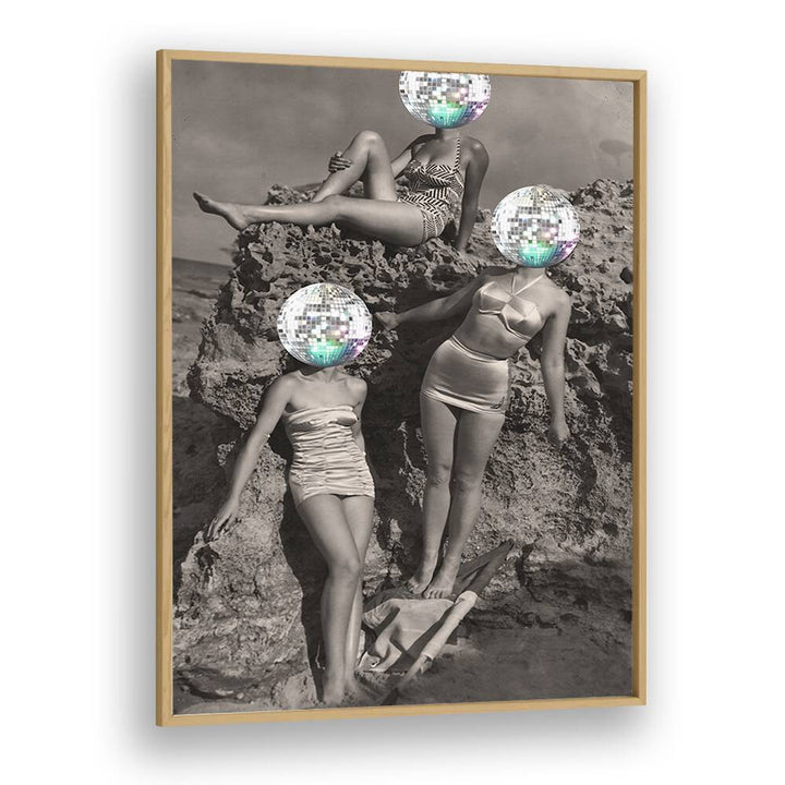 Vibrant SUMMER DISCO VIBE, ALTERED ART PRINTS by The Art Concept, framed to elevate your space with unique style.