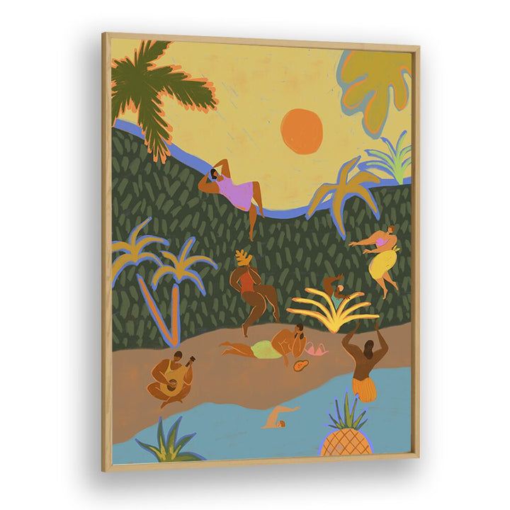Vibrant SUMMER PARADISE, PORTRAITS wall art by Arty Guava adds modern elegance to your home decor.