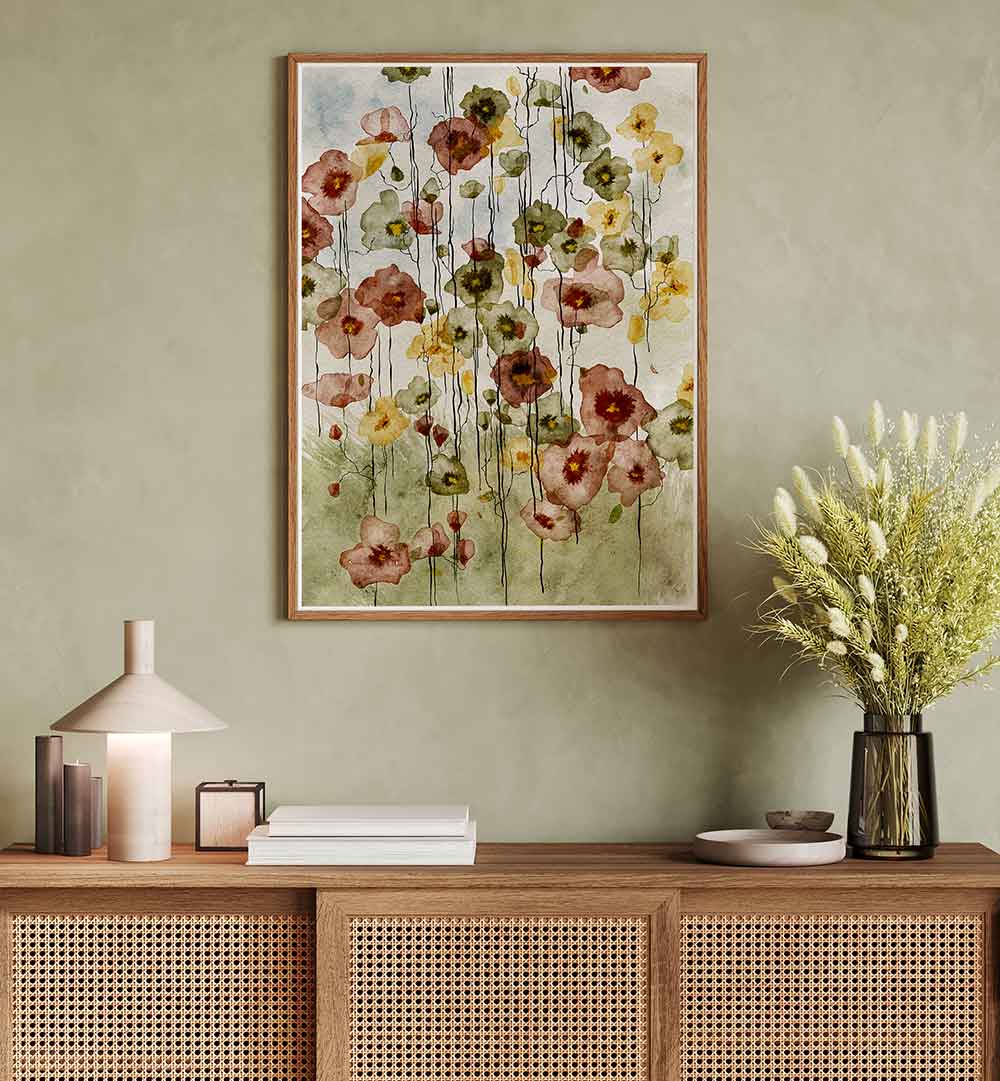 SUMMER BURST , FLORAL FLOWER PAINTINGS