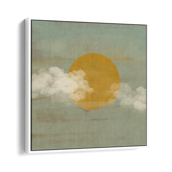 SUN A CLOUDS, BOHO ART PAINTINGS showcase a vibrant sun and soft clouds, perfect for adding bohemian charm to your space.