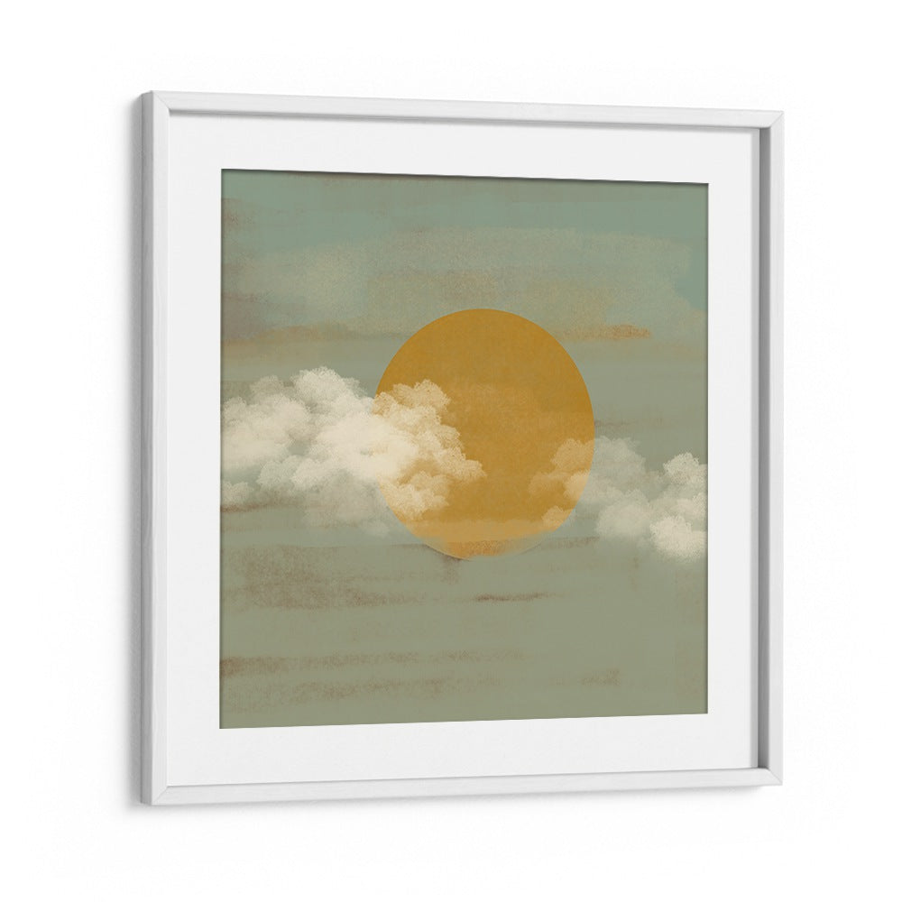 Stunning SUN A CLOUDS, BOHO ART PAINTINGS by Nilesh Kulkarni, perfect for adding charm to any space.
