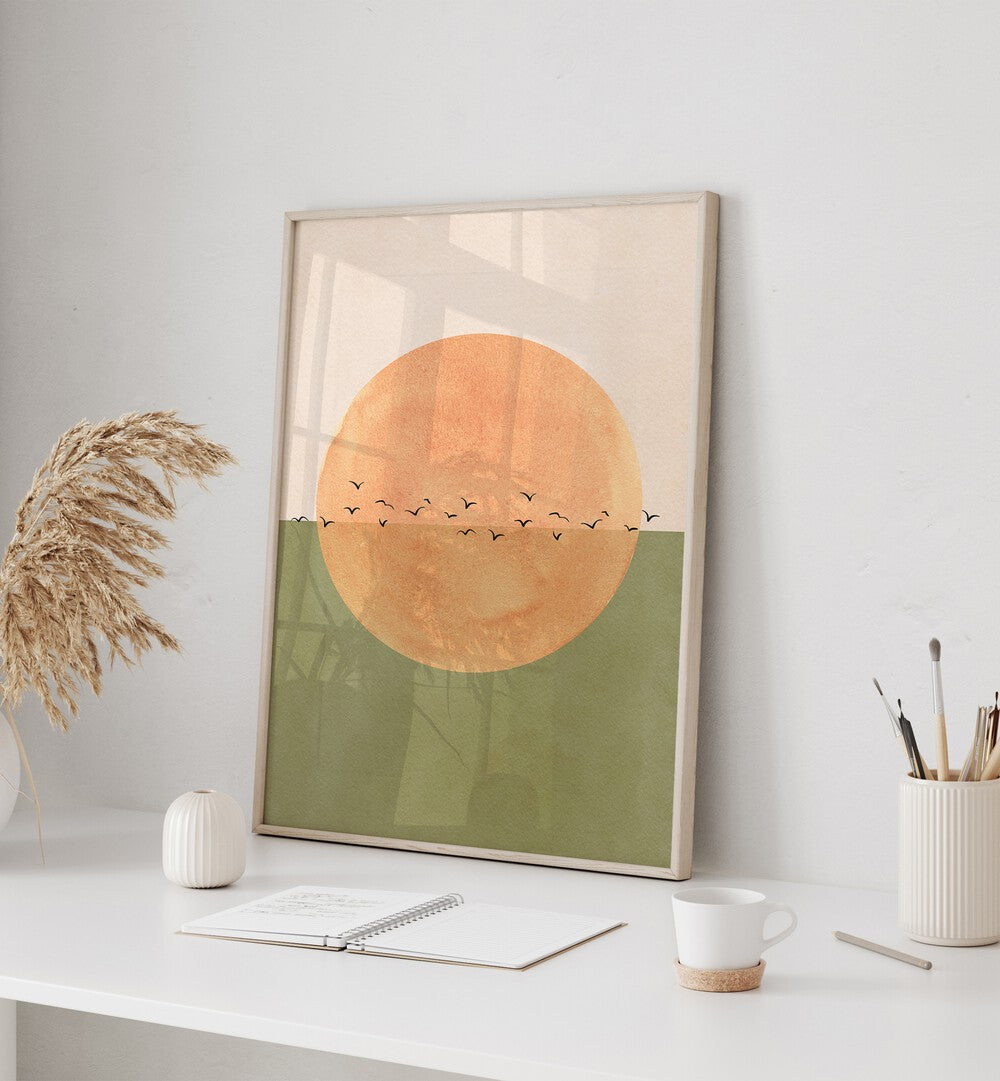 Stylish SUNSET GALLERY WALL art enhances home decor, perfect for modern GALLERY WALLS setups.