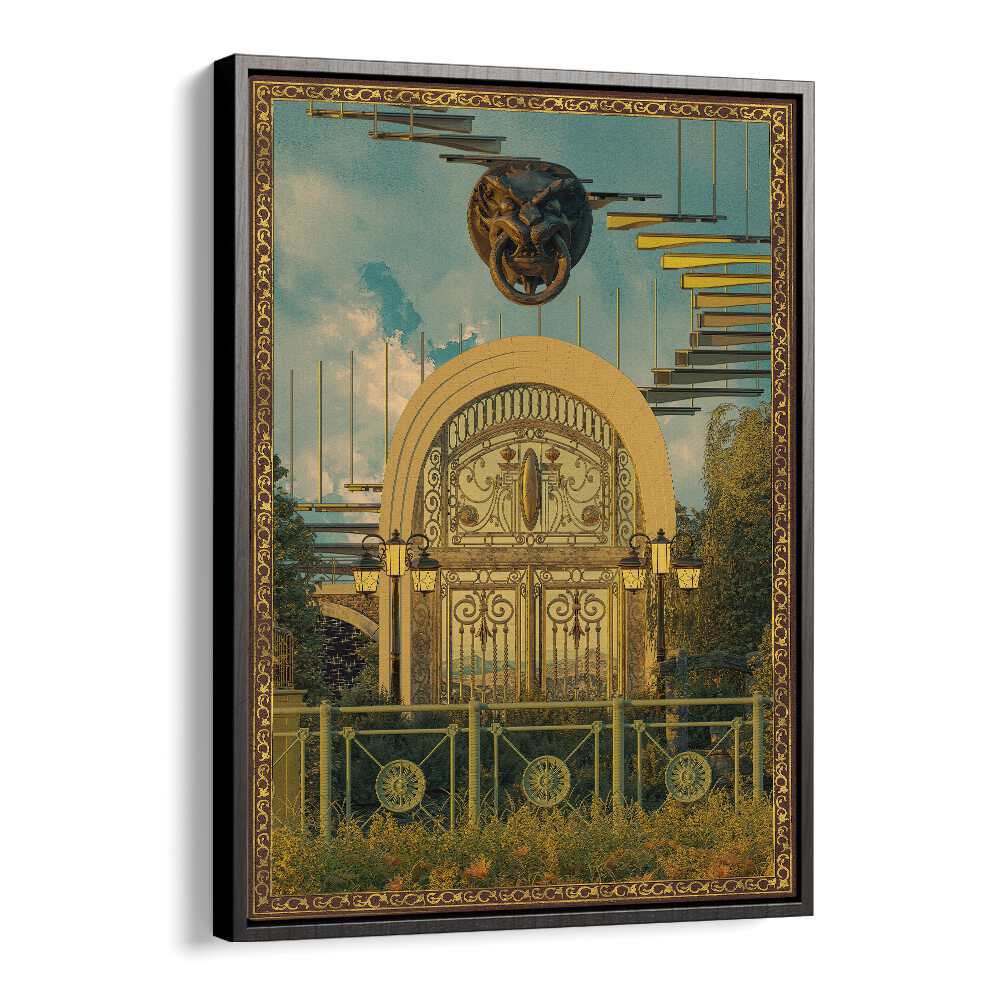 Transform your space with SURREAL GATE, SURREAL ART PRINTS by Cosmo Zach, a captivating and enchanting artwork.