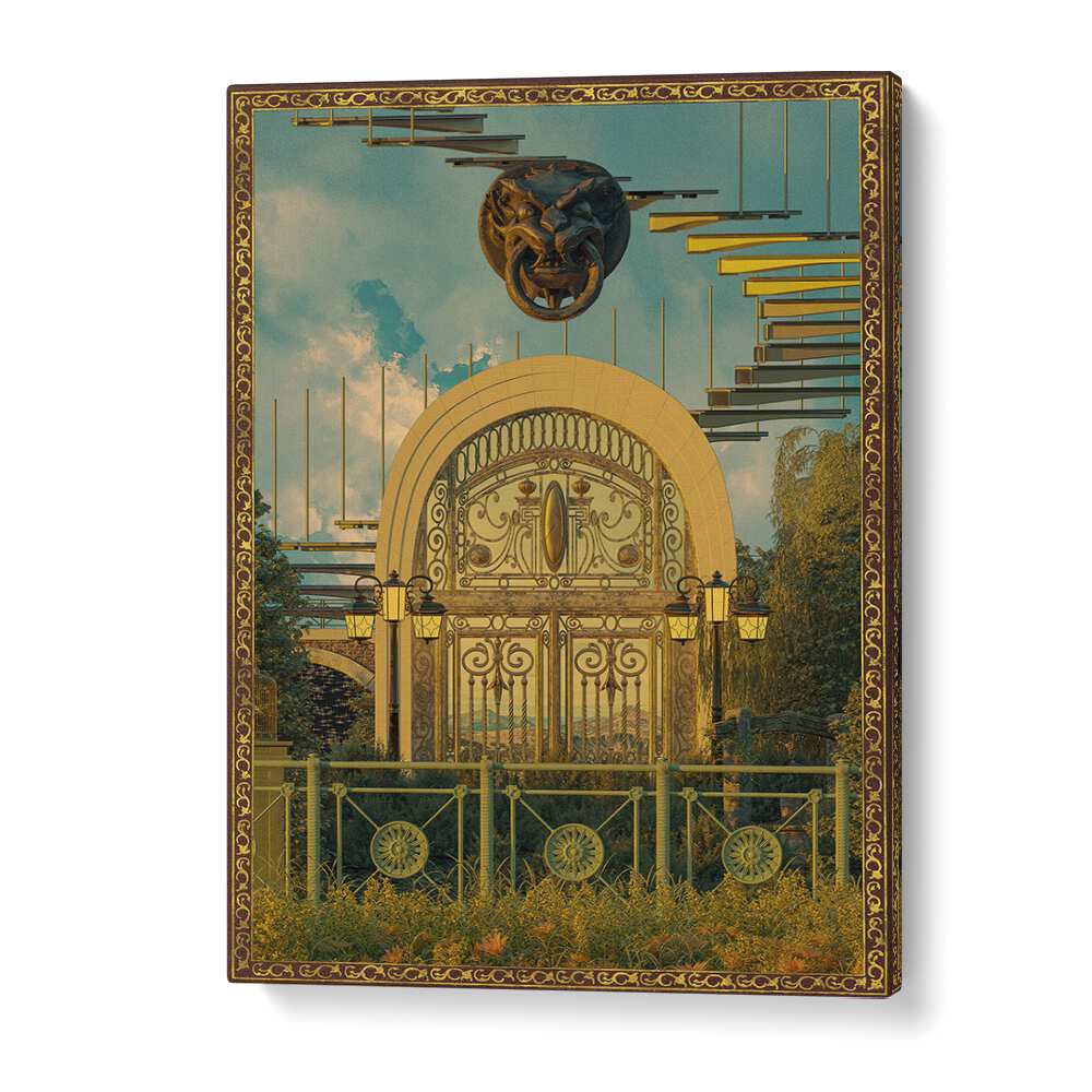 Transform your space with SURREAL GATE, SURREAL ART PRINTS by Cosmo Zach—experience enchanting surrealism.