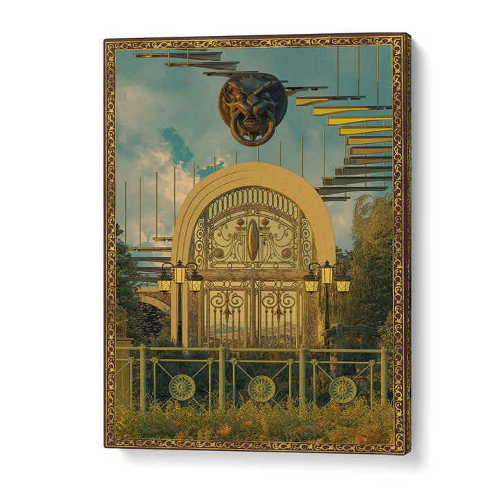 Transform your space with SURREAL GATE, SURREAL ART PRINTS by Cosmo Zach—experience enchanting surrealism.