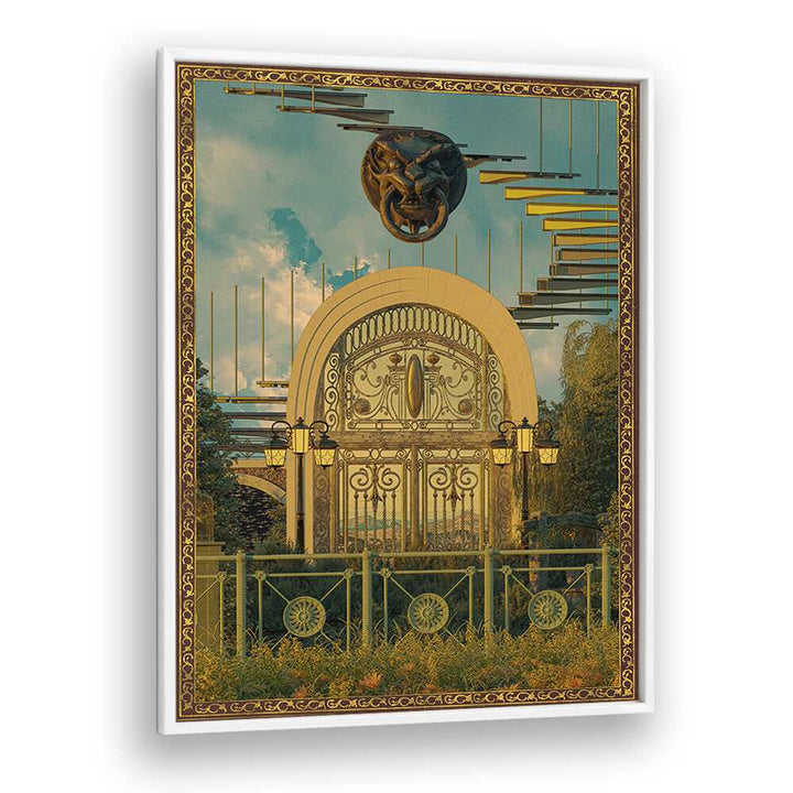 Experience the allure of SURREAL GATE, SURREAL ART PRINTS by Cosmo Zach, perfect for transforming your space.