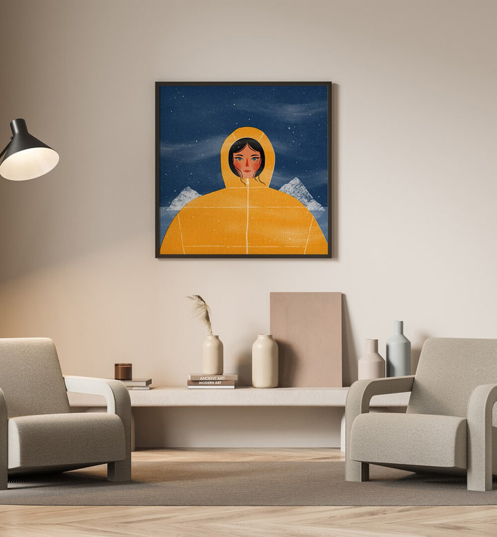 SVALBARD GIRL by Julia Leister, a captivating illustration on premium canvas, perfect for modern decor.