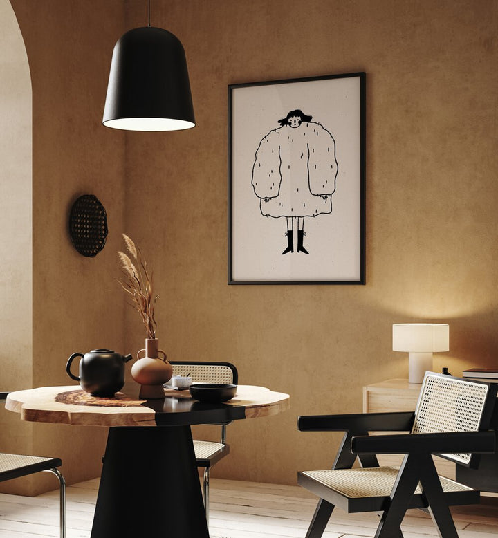 Cozy "Sweater Weather" wall art prints by Julia Leister enhance your space with warmth and winter nostalgia.
