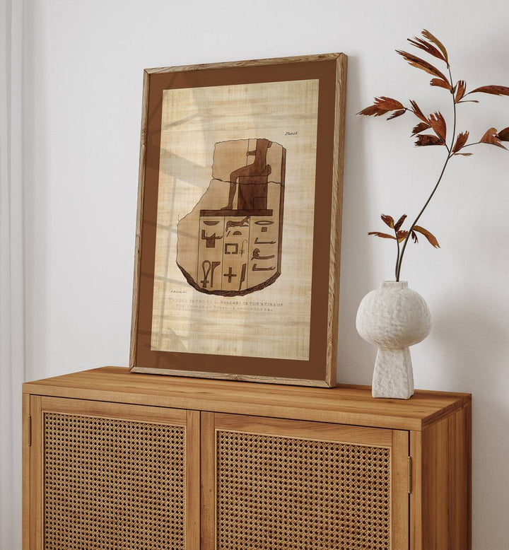 Elegant Tablet of Brecchia Stone with Hieroglyphics, Egyptian Art Paintings, showcasing ancient artistry in home decor.