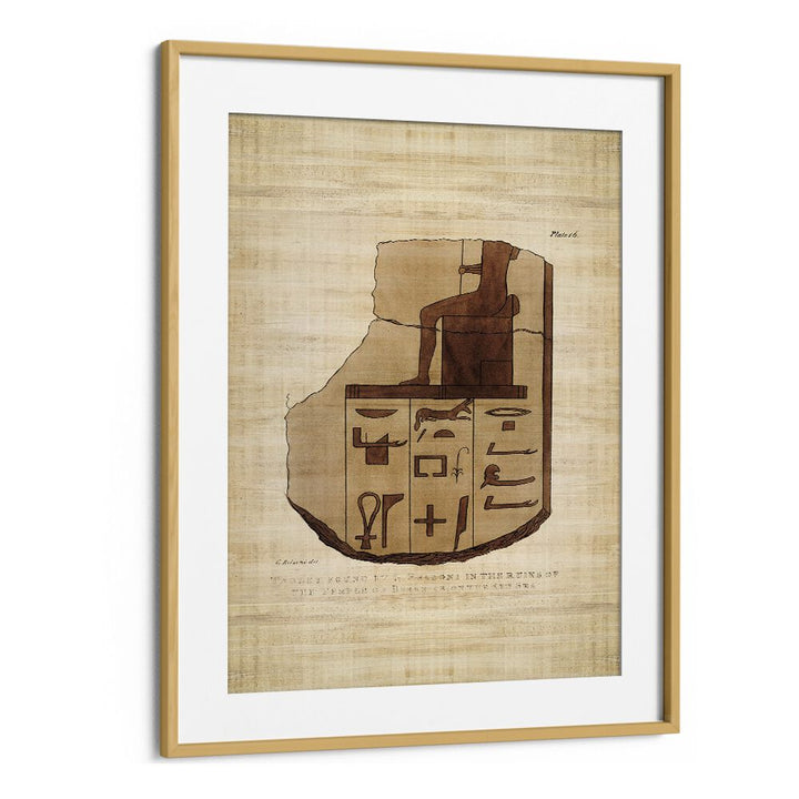 Exquisite Tablet of Brecchia Stone with hieroglyphics, a stunning piece of Egyptian art paintings for your decor.