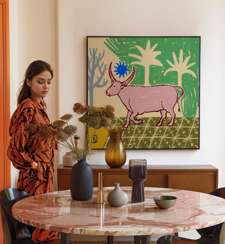 Stylish TAURUS III, ZODIAC poster adds artistic flair to any space, perfect for astrology lovers and home decor enthusiasts.