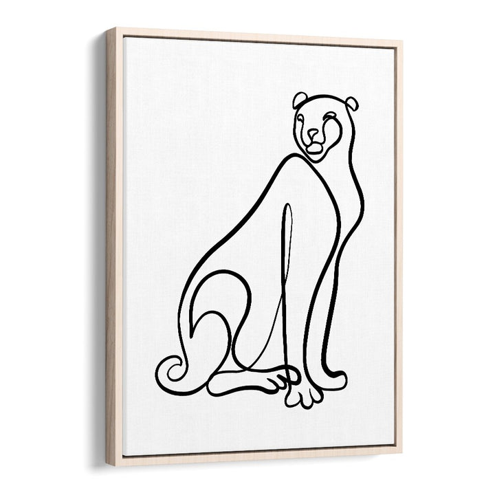 Elevate your decor with THE CHEETAH, LINE ART PAINTINGS, showcasing minimalist elegance and natural beauty.
