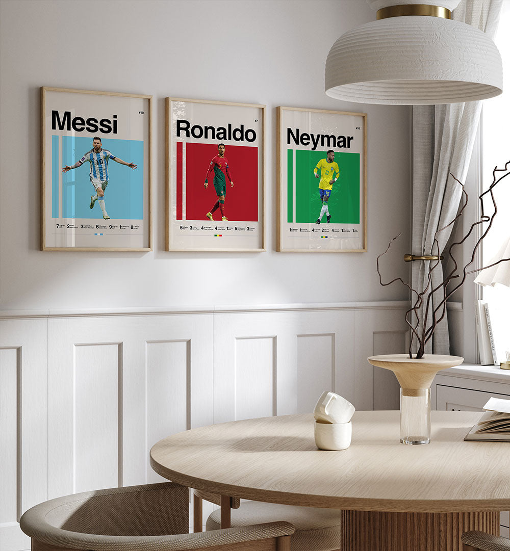 THE GOAT TRIO , SET OF 3 PAINTINGS