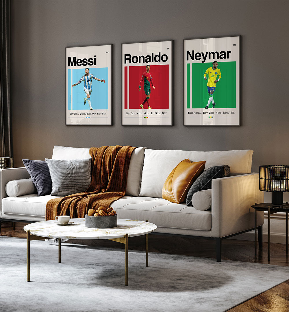 THE GOAT TRIO , SET OF 3 PAINTINGS