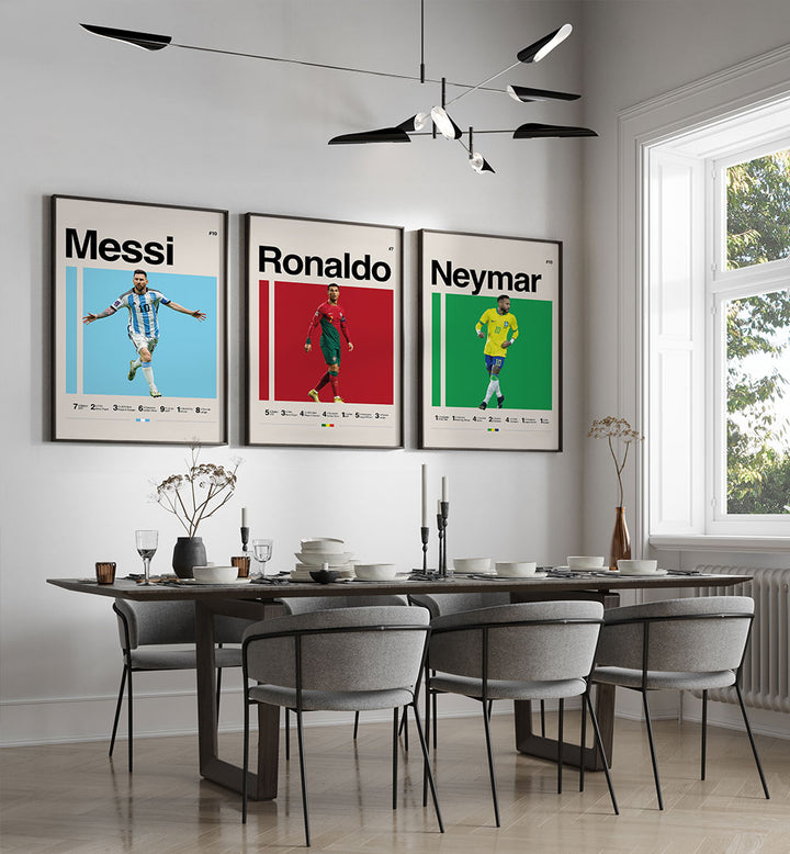 THE GOAT TRIO , SET OF 3 PAINTINGS